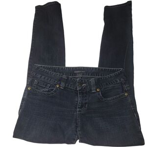 GUESS Women's Dark Blue Skinny Fit Low Rise Jeans